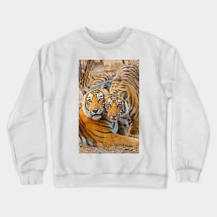 Mother tigress and Cub Crewneck Sweatshirt